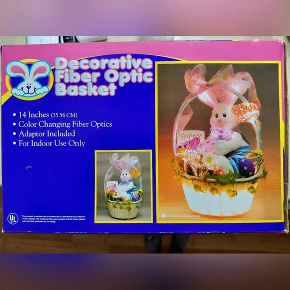 Easter Bunny Fiber Optic Basket - Picture 8 of 9